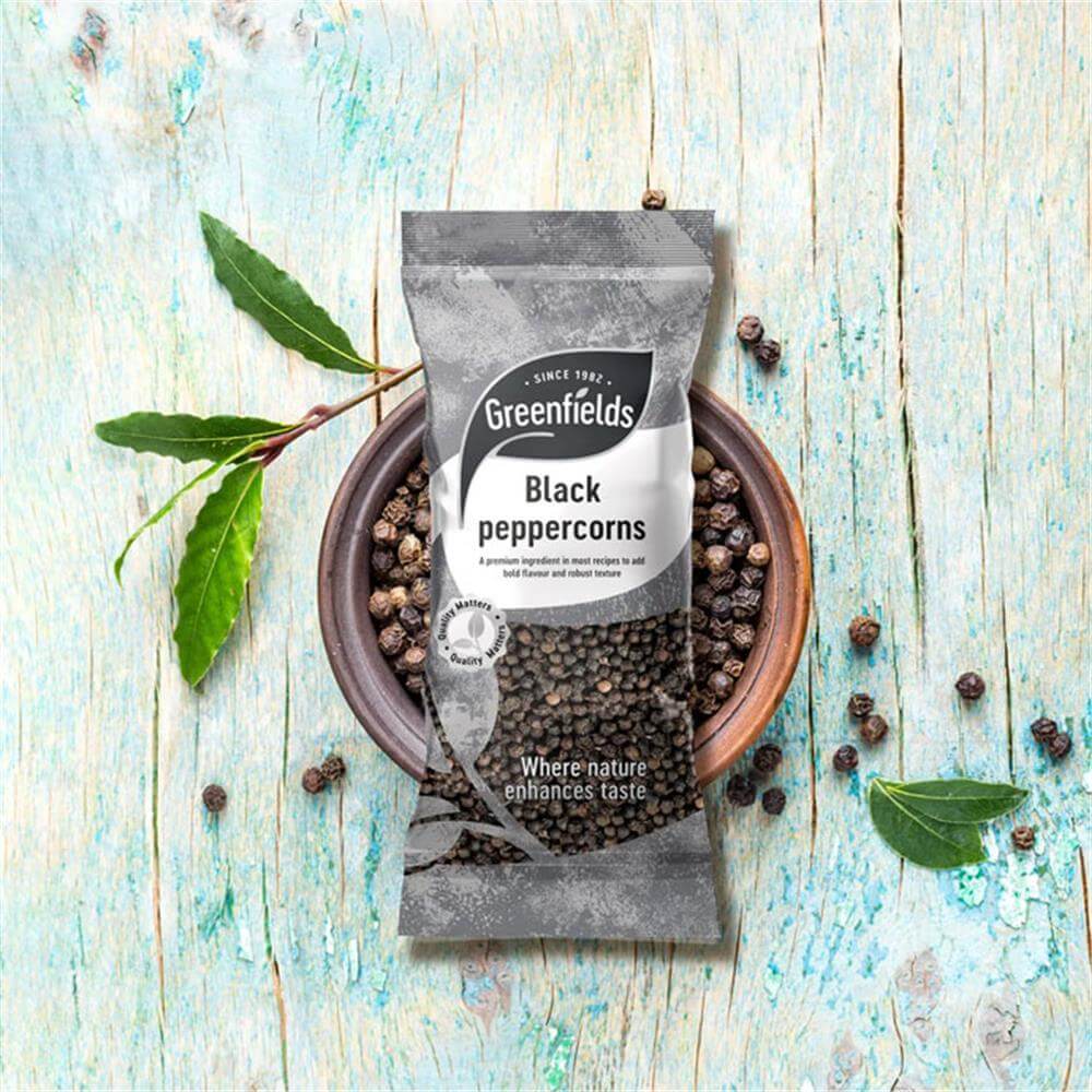 Greenfields Black Peppercorns 75g